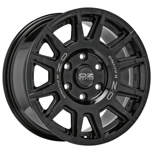 OZ Rally Legend Gloss Black Dark Lettering