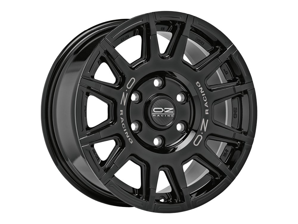 OZ Rally Legend Gloss Black Dark Lettering