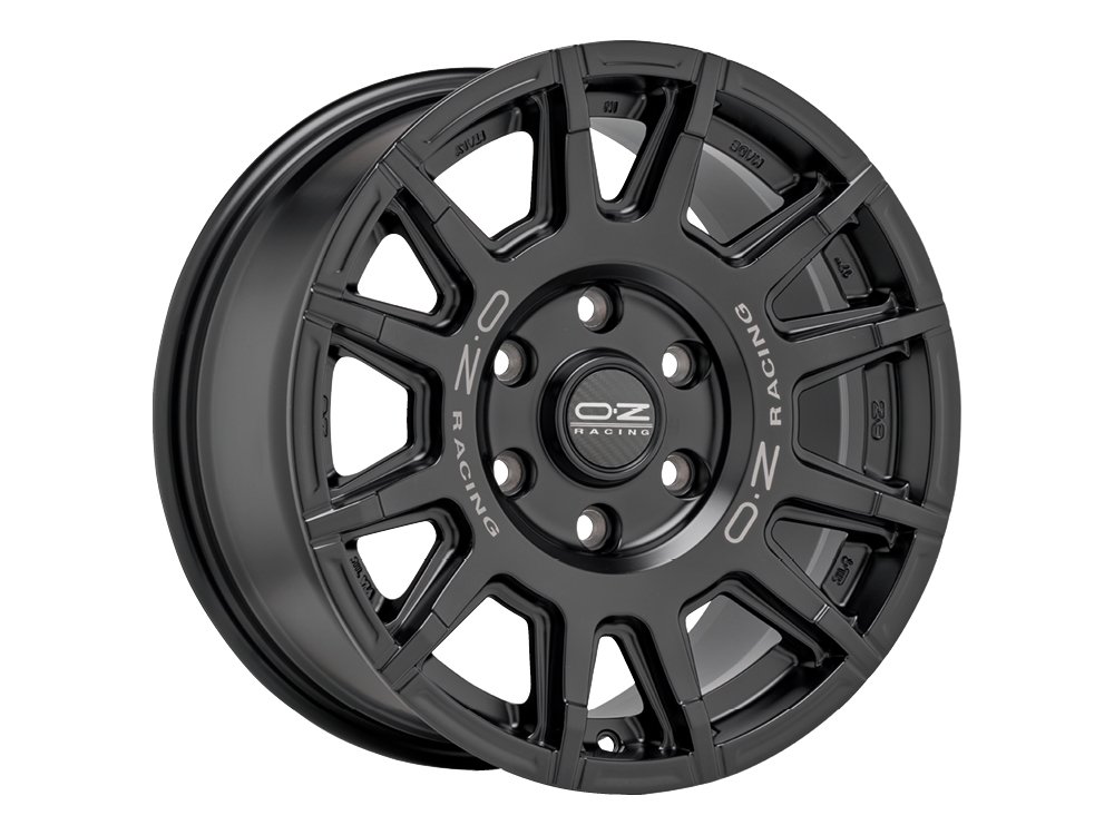 OZ Rally Legend Matt Black Dark Lettering