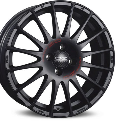 OZ Superturismo GT Matt Black Silver Lettering