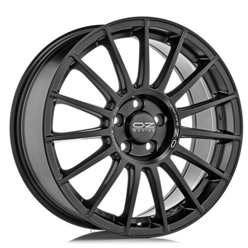 OZ Superturismo LM Matt Black Silver Lettering