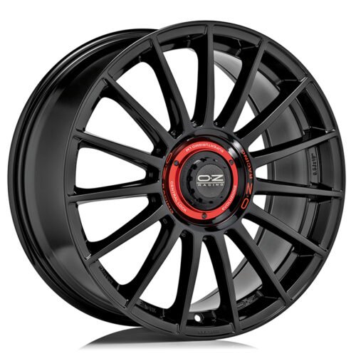 OZ Superturismo Evoluzione Gloss Black Red Lettering