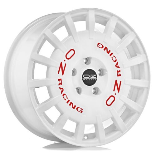 OZ Rally Racing Race White Red Lettering